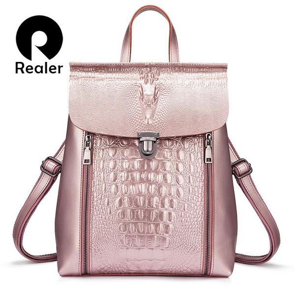 realer quality women leather 2021 school waterproof for bag teenagers travel crocodile prints backpack girl high bags jhrff
realer quality women leather 2021 school waterproof for bag teenagers travel crocodile prints backpack girl high bags jhrff