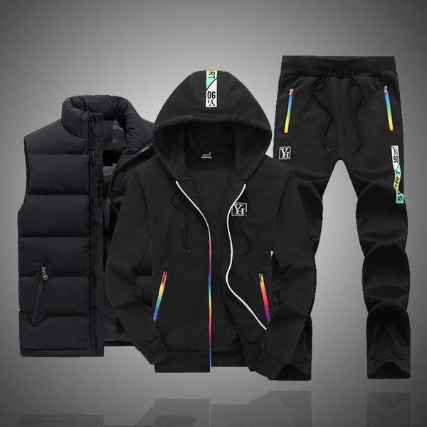 men's hoodie suit, casual warm sportswear, dign winter clothing, 3-piece set, 2021, Gray
men's hoodie suit, casual warm sportswear, dign winter clothing, 3-piece set, 2021, Gray