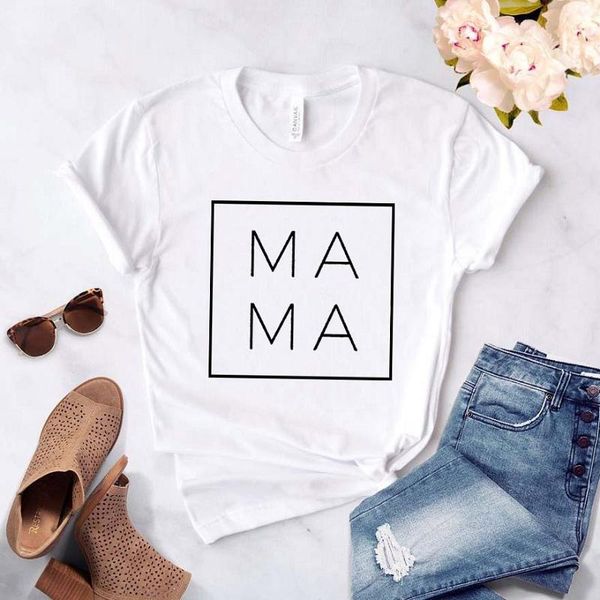women's t-shirt vogue mama square women tshirt casual funny t shirt gift for lady yong girl tee femme, White
women's t-shirt vogue mama square women tshirt casual funny t shirt gift for lady yong girl tee femme, White