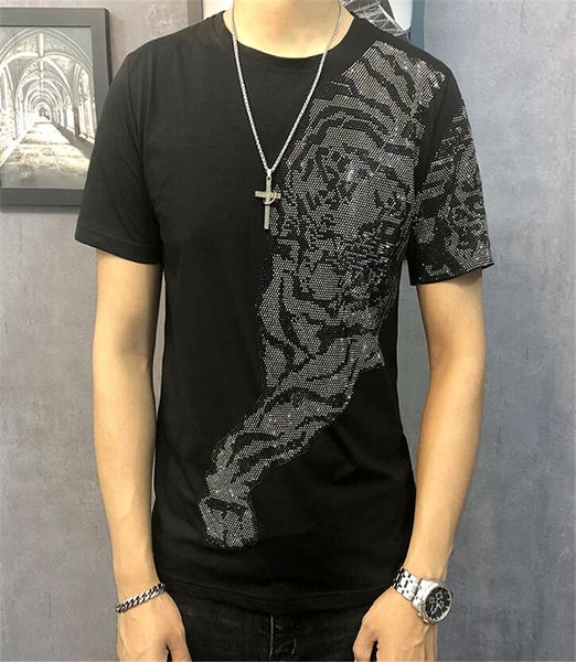 men's t-shirts summer with short sleeves, individual man's shirt, bottom round neck, tshirt swallows tiger pattern half sleeve 940, White;black
men's t-shirts summer with short sleeves, individual man's shirt, bottom round neck, tshirt swallows tiger pattern half sleeve 940, White;black