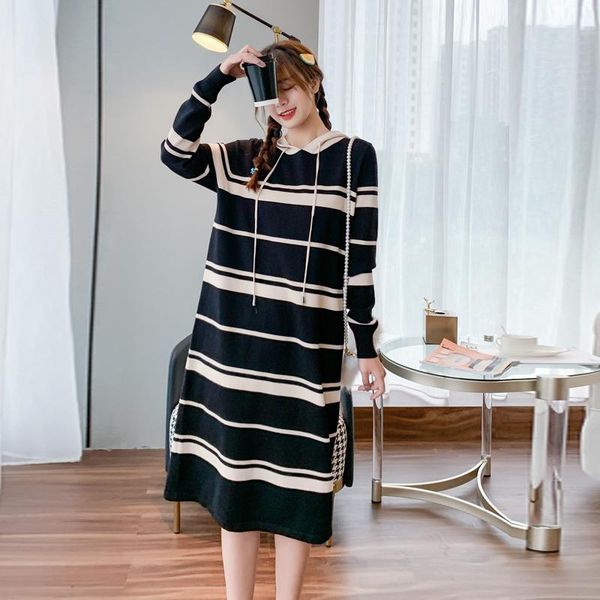 maternity dresses winter long loose sweater black white stripe pregnant women knitted dress sleeve hooded pregnancy straight
maternity dresses winter long loose sweater black white stripe pregnant women knitted dress sleeve hooded pregnancy straight