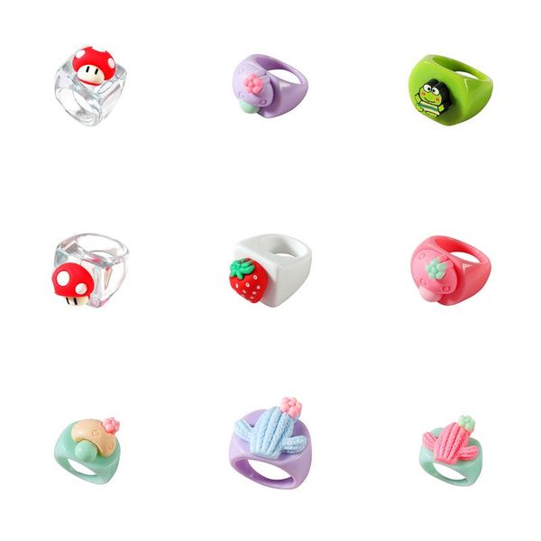cluster rings cartoon cute strawberry mushroom for women girls trendy transparent resin acrylic chunky aesthetic jewelry 2021, Golden;silver
cluster rings cartoon cute strawberry mushroom for women girls trendy transparent resin acrylic chunky aesthetic jewelry 2021, Golden;silver