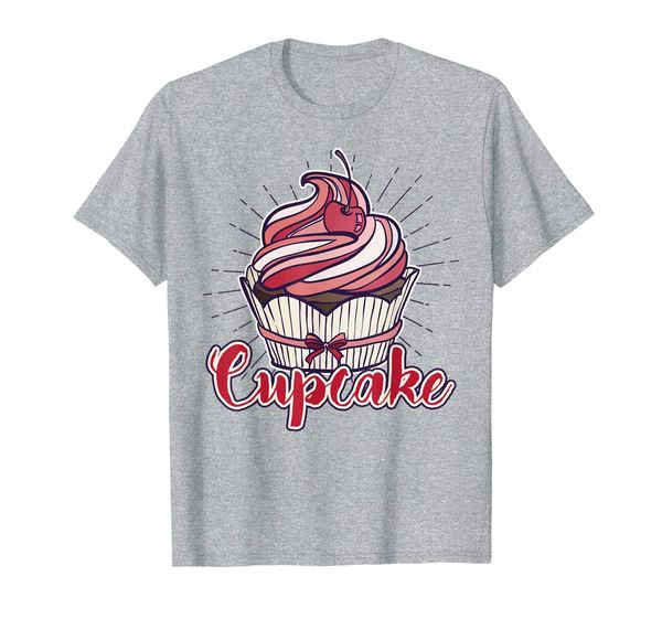 pink cream cupcake trendy yummy baker birthday gift t-shirt, White;black 
pink cream cupcake trendy yummy baker birthday gift t-shirt, White;black