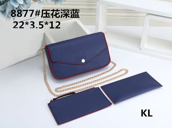 2021 new 3-piece set luxurys handbag chain shoulder bag designers crossbody bags women handbags and purse style, Red;black
2021 new 3-piece set luxurys handbag chain shoulder bag designers crossbody bags women handbags and purse style, Red;black