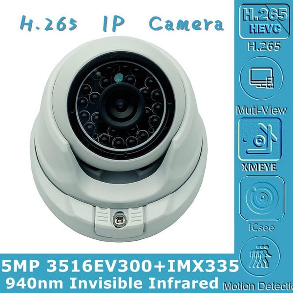 cameras 940nm invisible light 3516ev300+sony imx335 5mp ip ceiling metal dome camera 2592*1944 h.265 irc cms xmeye p2p rtsp onvif
cameras 940nm invisible light 3516ev300+sony imx335 5mp ip ceiling metal dome camera 2592*1944 h.265 irc cms xmeye p2p rtsp onvif