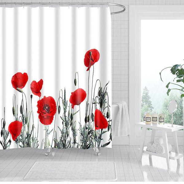shower curtains 1pc bathroom modern nordic flower print frabic bathtub curtain home waterproof decorative accessories
shower curtains 1pc bathroom modern nordic flower print frabic bathtub curtain home waterproof decorative accessories
