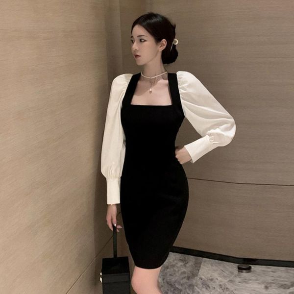 casual dresses 2021 spring and summer french style waist slimming short dress classic splicing long-sleeve female trend mid-length, Black;gray
casual dresses 2021 spring and summer french style waist slimming short dress classic splicing long-sleeve female trend mid-length, Black;gray