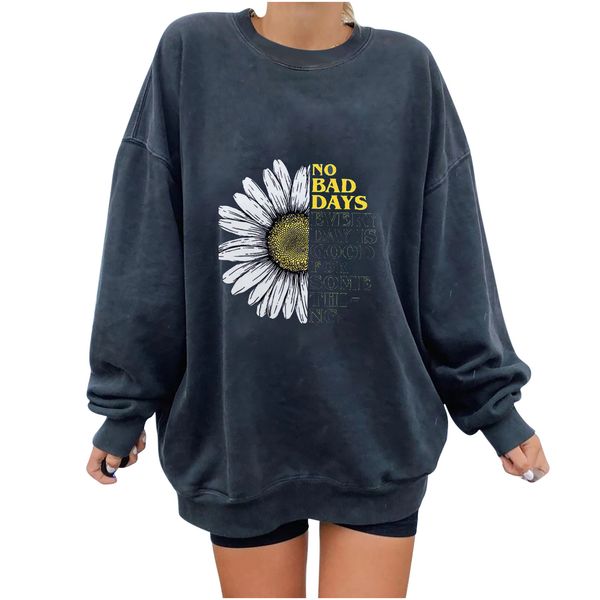 fashion leisure multicolor printing loose round neck long sleeve women's sweater in autumn and winter 2021, Black
fashion leisure multicolor printing loose round neck long sleeve women's sweater in autumn and winter 2021, Black