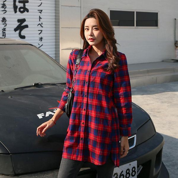 women's blouses & shirts womens red long sleeve students daily single breasted spring fashion casual lapel plus size women plaid, White
women's blouses & shirts womens red long sleeve students daily single breasted spring fashion casual lapel plus size women plaid, White