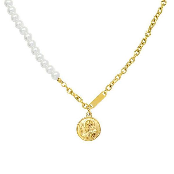 pendant necklaces fashion titanium steel white pearl gold chain round chokers necklace women ins clavicle 2021 trendy jewelry, Silver
pendant necklaces fashion titanium steel white pearl gold chain round chokers necklace women ins clavicle 2021 trendy jewelry, Silver