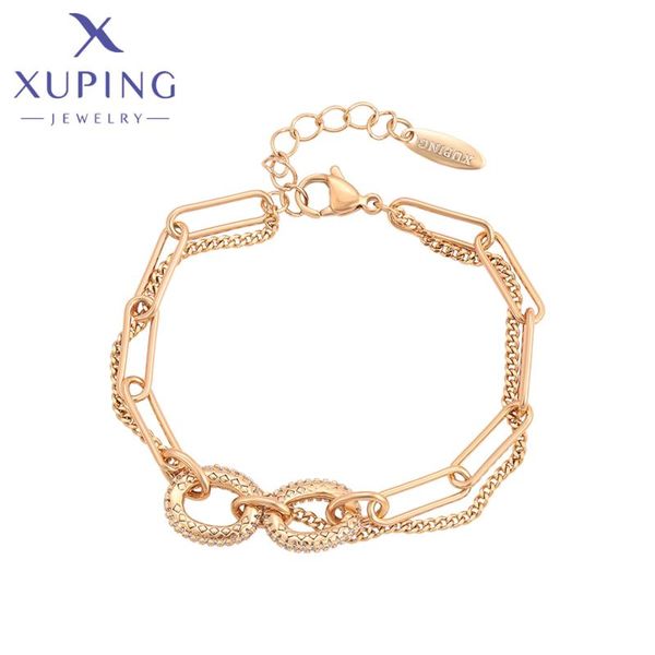 link, chain xuping jewelry fashion arrival elegant gold color women chritsmas bracelets a00767628, Black
link, chain xuping jewelry fashion arrival elegant gold color women chritsmas bracelets a00767628, Black