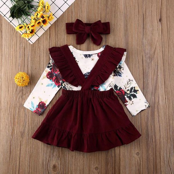 clothing sets born baby girl clothes set floral bodysuit romper jumpsuit t shirt suspender skirts bow headband outfit, White
clothing sets born baby girl clothes set floral bodysuit romper jumpsuit t shirt suspender skirts bow headband outfit, White