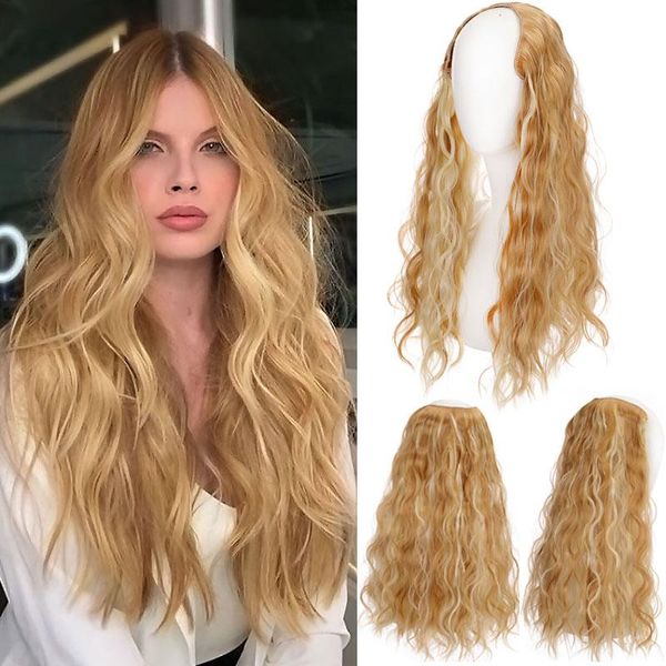 synthetic wigs long curly u-shaped 5 clips in one piece hair natural for women invisible fluffy false, Black
synthetic wigs long curly u-shaped 5 clips in one piece hair natural for women invisible fluffy false, Black
