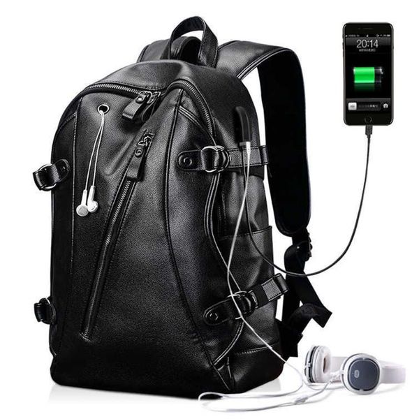 backpack external usb charging men waterproof leather fashion pu travel bag school bags books for women
backpack external usb charging men waterproof leather fashion pu travel bag school bags books for women