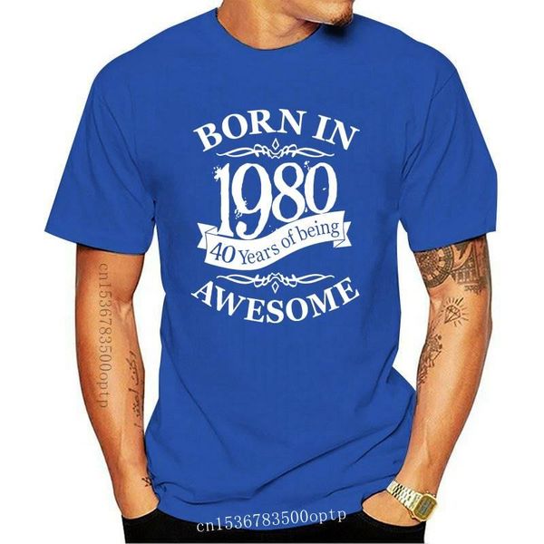 men's t-shirts in 1980 40th t-shirt birthday gift s-3xl crew neck, White;black
men's t-shirts in 1980 40th t-shirt birthday gift s-3xl crew neck, White;black