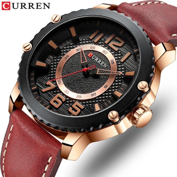 wristwatches curren style watches casual sport quartz clock male army military leather wristwatch men's colorful fashion man design wat, Slivery;brown
wristwatches curren style watches casual sport quartz clock male army military leather wristwatch men's colorful fashion man design wat, Slivery;brown