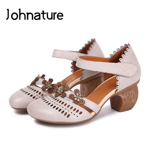 dress shoes johnature genuine leather strange style casual hook & loop ankle-wrap floral sandal retro fashion hollow women, Black 
dress shoes johnature genuine leather strange style casual hook & loop ankle-wrap floral sandal retro fashion hollow women, Black