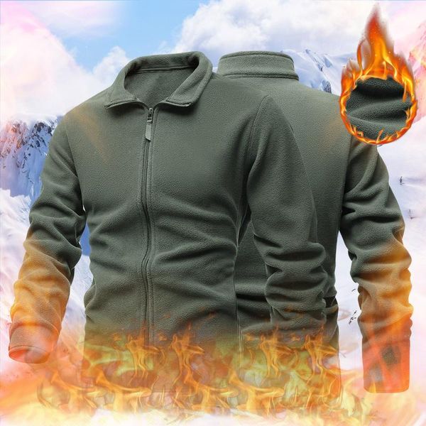 Men's Jackets Jacket Slim Double-faced Fleece Tactical Sweater Casual Turn-down Collar Zipper Solid Male Warm Winter Coat #t3g, Black;brown
Men's Jackets Jacket Slim Double-faced Fleece Tactical Sweater Casual Turn-down Collar Zipper Solid Male Warm Winter Coat #t3g, Black;brown