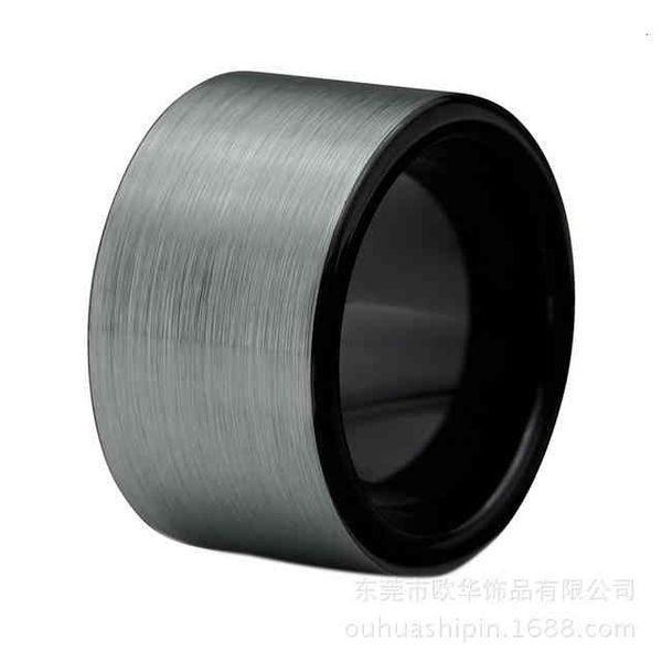 Ring Temperament Fashion 12mm Frosted Magic Night Black Tungsten Steel Business Men's Straightening, Silver
Ring Temperament Fashion 12mm Frosted Magic Night Black Tungsten Steel Business Men's Straightening, Silver