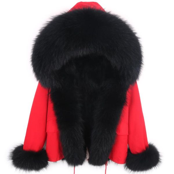 women's fur & faux 2021 natural lining parka coat real winter jacket women raccoon collar warm thick parkas, Black
women's fur & faux 2021 natural lining parka coat real winter jacket women raccoon collar warm thick parkas, Black