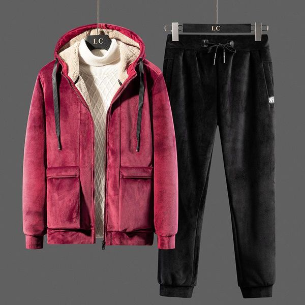men's tracksuits boutique autumn and winter 2021 leisure sports suit plush thickening korean sportswear wear, Gray
men's tracksuits boutique autumn and winter 2021 leisure sports suit plush thickening korean sportswear wear, Gray