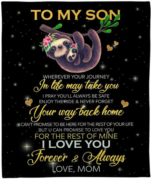 blankets personalized blanket to my son sloth super soft and warm birthday year winter gift all season throw for sofa
blankets personalized blanket to my son sloth super soft and warm birthday year winter gift all season throw for sofa