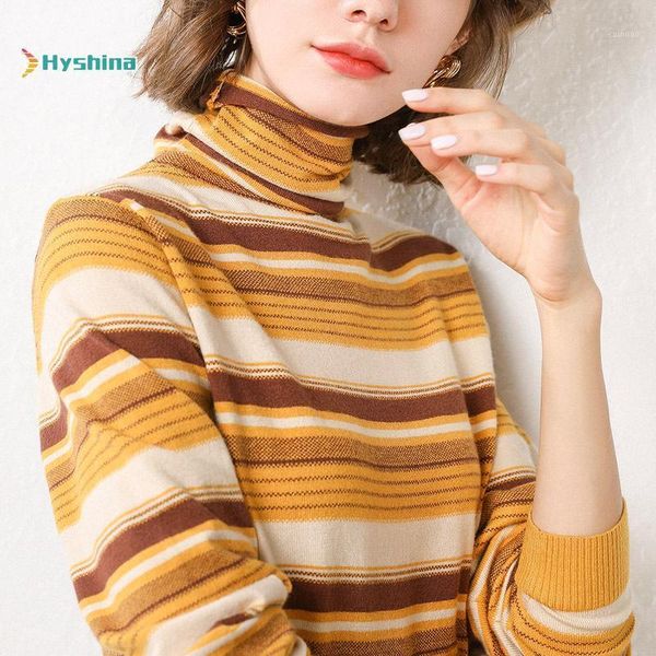 winter bottoming shirt women's high collar versatile striped knitwear long sleeve slim fit with sweaters, White;black
winter bottoming shirt women's high collar versatile striped knitwear long sleeve slim fit with sweaters, White;black