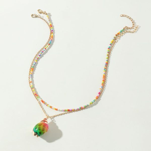 pendant necklaces bohemian rainbow conch seashell necklace for women fashion handmade colorful beads beaded choker beach jewelry, Silver
pendant necklaces bohemian rainbow conch seashell necklace for women fashion handmade colorful beads beaded choker beach jewelry, Silver