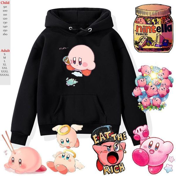 adult-kids cute kirby print hoodies long sleeve hooded sweatshirt toddler nutella cartoon pullover men/women casual clothes top, Black
adult-kids cute kirby print hoodies long sleeve hooded sweatshirt toddler nutella cartoon pullover men/women casual clothes top, Black
