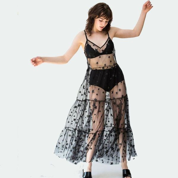 women's swimwear 2021 womens bikini perspective beach wear cover up ladies summer long dress beachwear, White;black
women's swimwear 2021 womens bikini perspective beach wear cover up ladies summer long dress beachwear, White;black