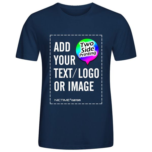 custom tshirts design your own for men front and back print navy blue, White;black
custom tshirts design your own for men front and back print navy blue, White;black