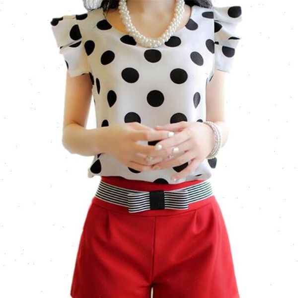 visnxgi summer petal sleeve polka dot blouses fashion o neck women chiffon blouse white black color shirt female casual
visnxgi summer petal sleeve polka dot blouses fashion o neck women chiffon blouse white black color shirt female casual