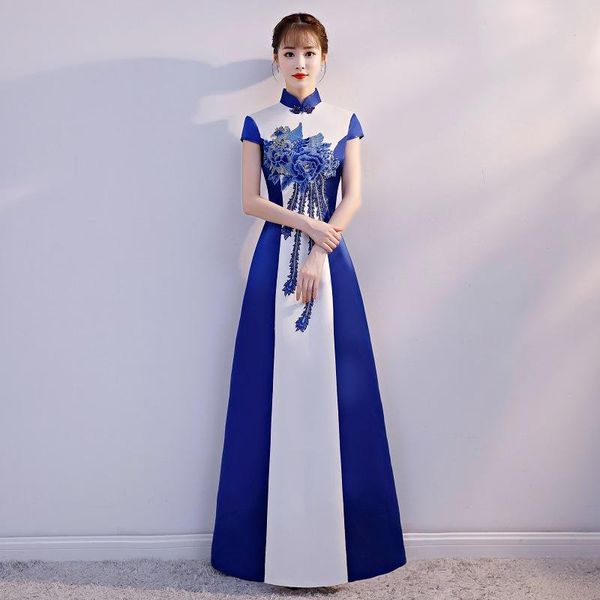 blue exquisite appliques trim chinese a-line dress women elegant novelty qipao temperament long slim cheongsam xs-3xl ethnic clothing, Red
blue exquisite appliques trim chinese a-line dress women elegant novelty qipao temperament long slim cheongsam xs-3xl ethnic clothing, Red