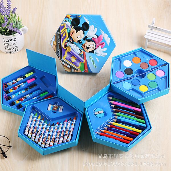 painting pens 46 s of watercolor primary school combination children's brush art stationery gift painting pen set, Black;red
painting pens 46 s of watercolor primary school combination children's brush art stationery gift painting pen set, Black;red