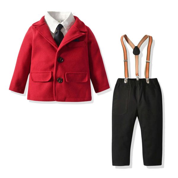 2020 clothing autumn winter coat children's gentleman's shirt suspenders host banquet new year's dress suit, Blue
2020 clothing autumn winter coat children's gentleman's shirt suspenders host banquet new year's dress suit, Blue