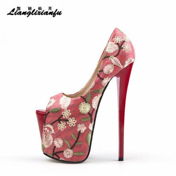 dress shoes llxf summer sandals red 22cm thin high-heeled woman stiletto female wedding peep toe retro embroidery pumps plus:34-46 47, Black
dress shoes llxf summer sandals red 22cm thin high-heeled woman stiletto female wedding peep toe retro embroidery pumps plus:34-46 47, Black