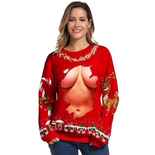 pullover women ugly christmas sweater crew neck kids xmas sweatshirts 3d funny printed reindeer sweaters jumpers, Blue
pullover women ugly christmas sweater crew neck kids xmas sweatshirts 3d funny printed reindeer sweaters jumpers, Blue