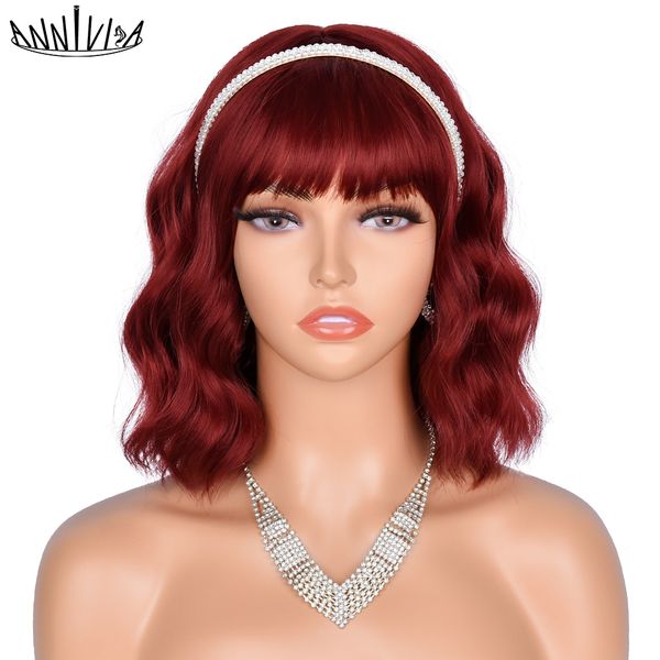 annivia short wavy wig with bangs synthetic cosplay lolita ombre natural glueless pink brown green red wigs for womenfactory direct, Black
annivia short wavy wig with bangs synthetic cosplay lolita ombre natural glueless pink brown green red wigs for womenfactory direct, Black