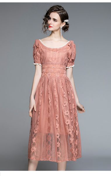 women's summer dress 2021 small fresh and sweet slash neck tie short sleeve high waist dress, Black;pink
women's summer dress 2021 small fresh and sweet slash neck tie short sleeve high waist dress, Black;pink