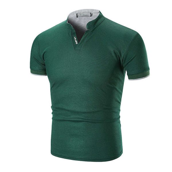 men's polos casual short sleeve stand coloar clothing summer mens fashion striped cuff natural color 4ga8, White;black
men's polos casual short sleeve stand coloar clothing summer mens fashion striped cuff natural color 4ga8, White;black