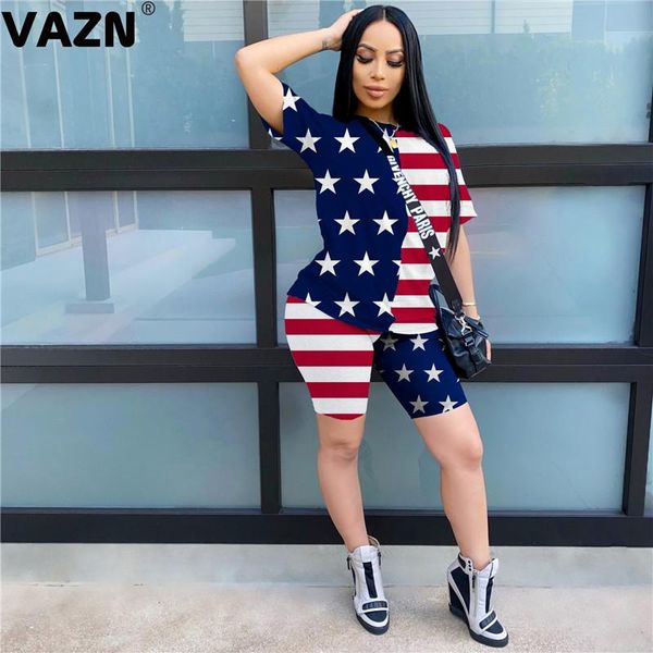 vazn 2021 o-neck two piece set striped print 2 piece set women short sleeve and pants summer sets, Gray
vazn 2021 o-neck two piece set striped print 2 piece set women short sleeve and pants summer sets, Gray