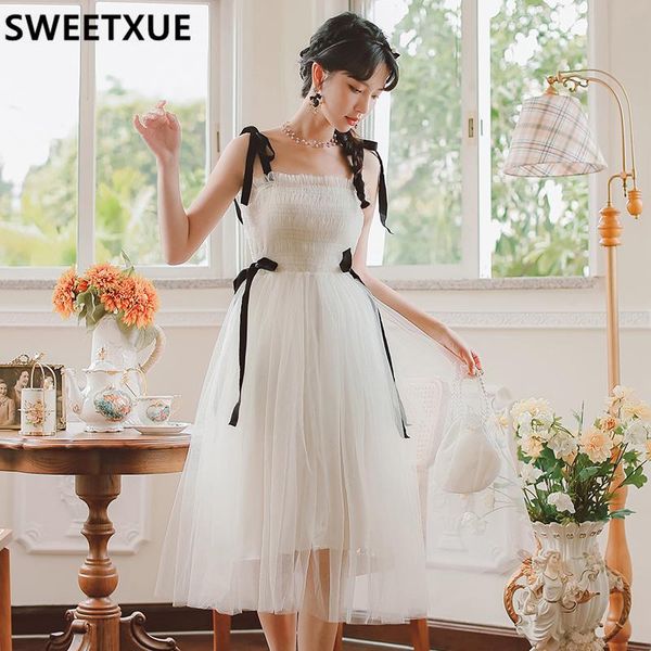 casual dresses sweetxue 2021 summer women's french fairy mesh spaghetti temperament party sweet cute chic dress female vestido mujer, Black;gray
casual dresses sweetxue 2021 summer women's french fairy mesh spaghetti temperament party sweet cute chic dress female vestido mujer, Black;gray