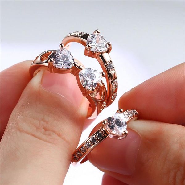 wedding rings 3pieces rose gold color love heart crystal bridal jewelry rhinestone cz ring for women/girls/couples anillos mujer, Slivery;golden
wedding rings 3pieces rose gold color love heart crystal bridal jewelry rhinestone cz ring for women/girls/couples anillos mujer, Slivery;golden