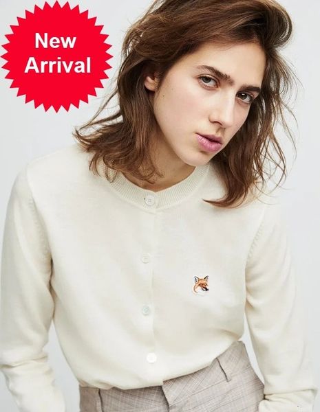 autumn 2021 new fox embroidery round o neck button long sleeve single breasted casual knitted cardigan women sweater, White;black
autumn 2021 new fox embroidery round o neck button long sleeve single breasted casual knitted cardigan women sweater, White;black