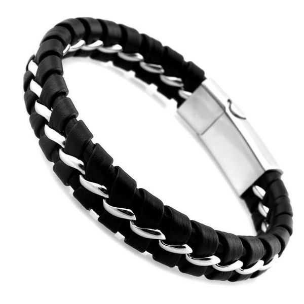 charm bracelets unique designer 316l stainless steel & bangles mens gift black leather knitted magnetic clasp bracelet men jewelry, Golden;silver
charm bracelets unique designer 316l stainless steel & bangles mens gift black leather knitted magnetic clasp bracelet men jewelry, Golden;silver
