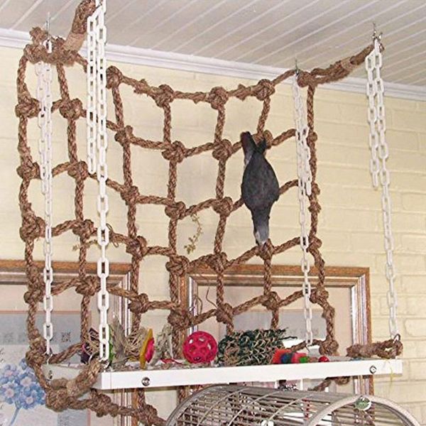 other bird supplies 40*40/60*60cm parrot climbing net hanging rope swing stand ladder chew toy hammock with buckles play gym toys
other bird supplies 40*40/60*60cm parrot climbing net hanging rope swing stand ladder chew toy hammock with buckles play gym toys