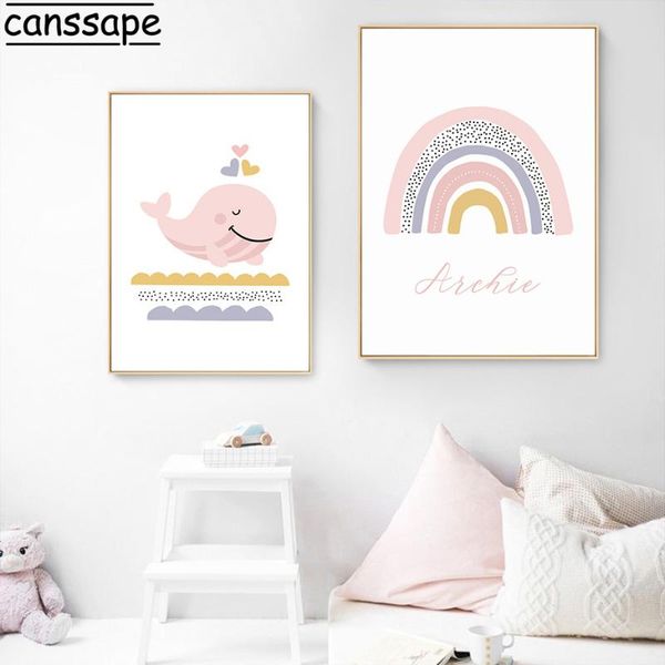 paintings pink whale canvas prints rainbow wall art custom name posters nursery print nordic pictures baby kids room decor
paintings pink whale canvas prints rainbow wall art custom name posters nursery print nordic pictures baby kids room decor