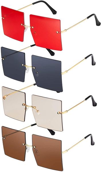 outdoor eyewear oversized square sunglasses rimless frame glasses retro flat with 4 pieces cloth for women men
outdoor eyewear oversized square sunglasses rimless frame glasses retro flat with 4 pieces cloth for women men