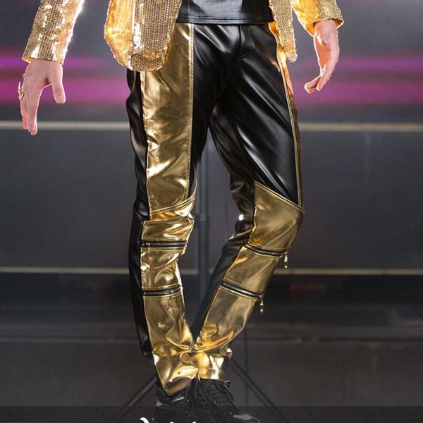 size clothing lager shopping singers stitching pu korean men slim pants feet / s-3xl, Black
size clothing lager shopping singers stitching pu korean men slim pants feet / s-3xl, Black