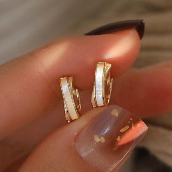 hoop & huggie trendy exquisite shell cross fritillaria earrings for women korean fashion jewelry s925 needle wedding party, Golden;silver
hoop & huggie trendy exquisite shell cross fritillaria earrings for women korean fashion jewelry s925 needle wedding party, Golden;silver